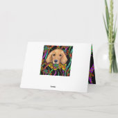 Golden Retriever Cinco de Mayo Karte (Rückseite)