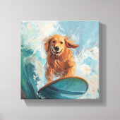 Golden Retriever Coastal Kinder Kunst Leinwanddruck (Vorderseite)