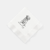 Golden Retriever Cocktail Napkin Serviette (Ecke)