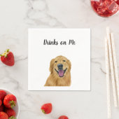Golden Retriever Cocktail Napkins Serviette (Beispiel)