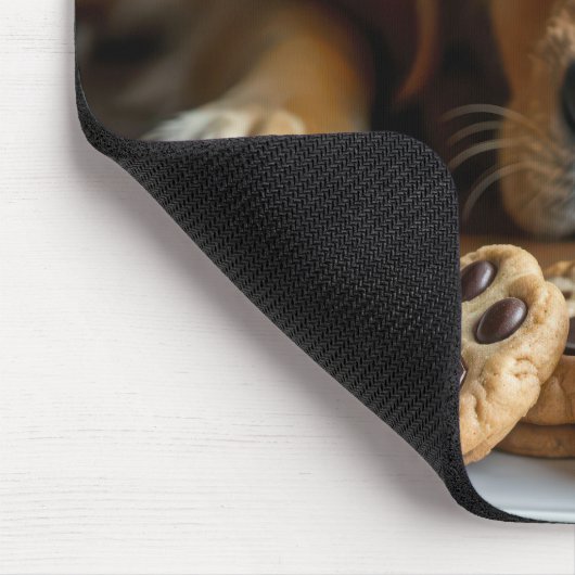 Golden Retriever Cookies Mousepad (Ecke)
