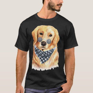 Golden Retriever Cool Biker T-Shirt