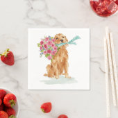 Golden Retriever Coquette Napkins Serviette (Beispiel)