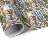 Golden Retriever Corporate Business Geschenkpapier (Rolleneckpunkt)