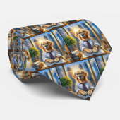 Golden Retriever Corporate Business Krawatte (Gerollt)