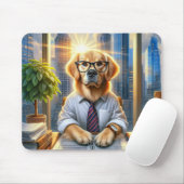 Golden Retriever Corporate Business Mousepad (Mit Mouse)