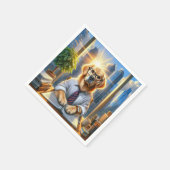 Golden Retriever Corporate Business Serviette (Ecke)