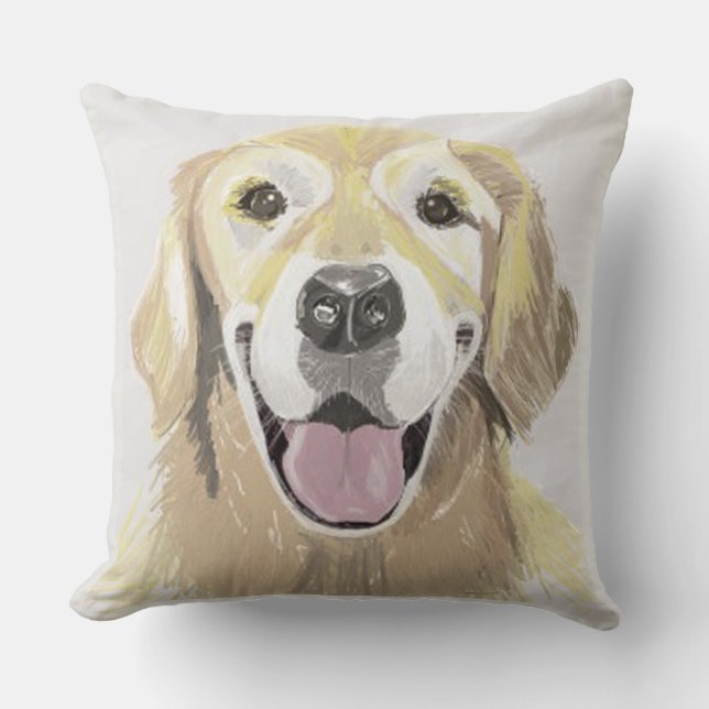 Golden Retriever Cushion Kissen (Vorderseite)