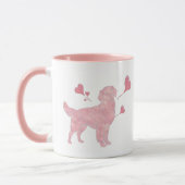 Golden Retriever Custom Photo & Name Valentine Tasse (Links)
