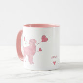 Golden Retriever Custom Photo & Name Valentine Tasse (Vorderseite Links)