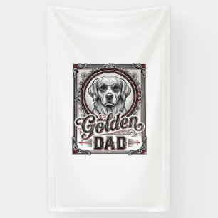 Golden Retriever Dad Vintage Gravur Design_1 Banner