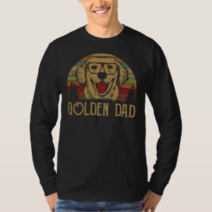 Golden Retriever Dad Vintage T-Shirt