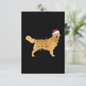 Golden Retriever Dankeskarte (Stehend Vorderseite)