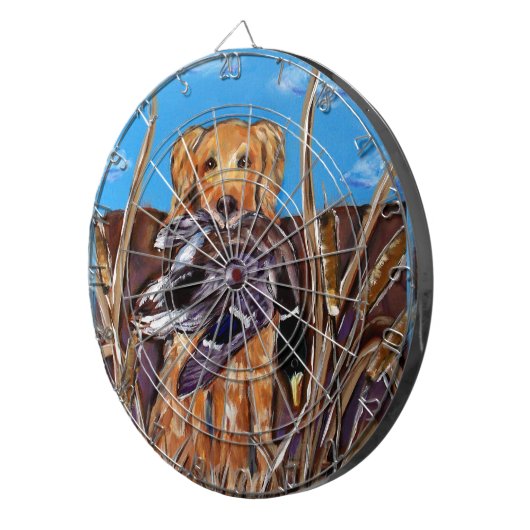 GOLDEN RETRIEVER DARTSCHEIBE (Vorderseite rechts)