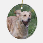Golden retriever, das 1 laufen lässt keramikornament (Links)