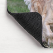 Golden retriever, das 1 laufen lässt mousepad (Ecke)