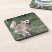 Golden retriever, das 1 laufen lässt untersetzer (Linke Seite)