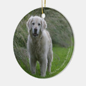 Golden retriever, das 2 laufen lässt keramikornament (Links)