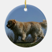 Golden retriever, das 3 laufen lässt keramikornament (Hinten)