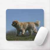 Golden retriever, das 3 laufen lässt mousepad (Mit Mouse)