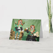 Golden retriever, das Goldschatz zählt Karte (Vorderseite)