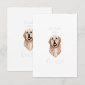 Golden Retriever - Das Leben ist besser mit dem Go RSVP Karte (Vorne/Hinten)