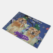 Golden retriever, das wir an Magie glauben Fußmatte (Schrägansicht)