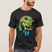 Golden Retriever Day of the Dead Sugar Skull T-Shirt (Vorderseite)