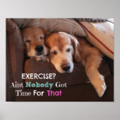 Golden Retriever Demotivation Poster (Vorne)