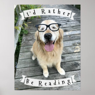 Golden Retriever, den ich lesen würde, würde eher  Poster
