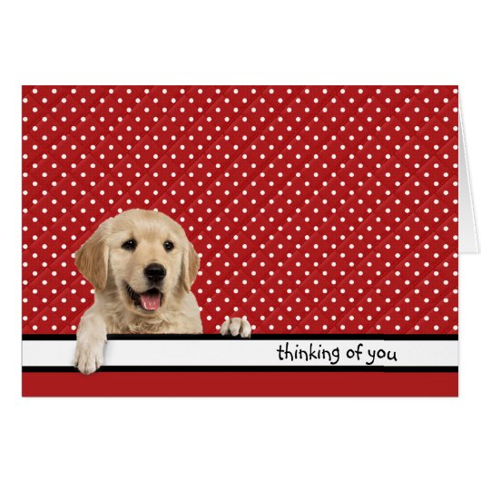 Golden Retriever Denken Sie an Sie (Vorderseite (Horizontal))