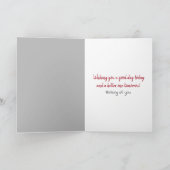 Golden Retriever Denken Sie an Sie Karte (Innenseite)