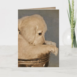 Golden Retriever Denken Sie an Sie Karte