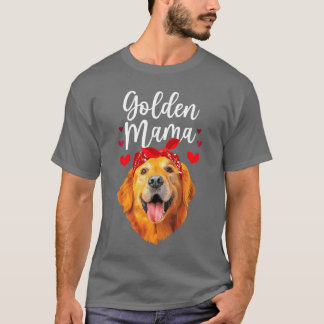 Golden Retriever Design For Mom Women Golden Retri T-Shirt