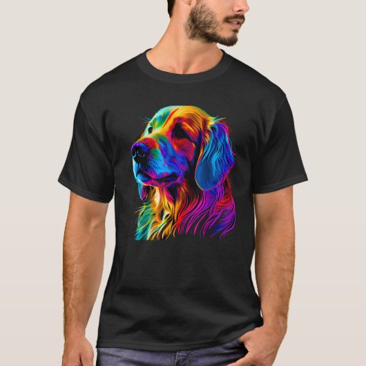 Golden Retriever Designer T-Shirt (Vorderseite)