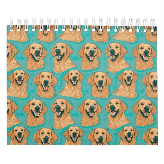 Golden Retriever Desktop Calendar Kalender (Titelbild)