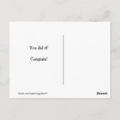 Golden Retriever, die Sie getan haben, Glückwunsch Postkarte (Rückseite)