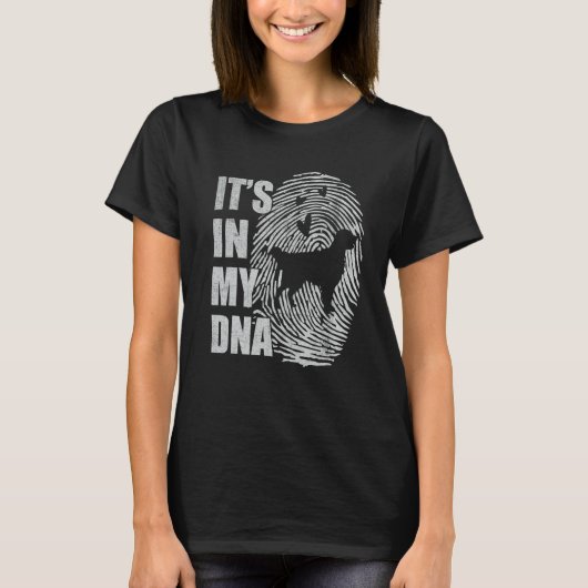 Golden Retriever DNA Dog Mom Dad Dog T-Shirt (Vorderseite)