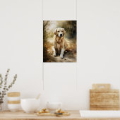 Golden Retriever Dock Art Print Poster (Küche)