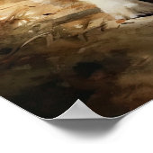 Golden Retriever Dock Art Print Poster (Ecke)