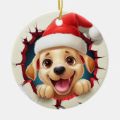 Golden Retriever Dog 3D Breakthrough Ornament (Vorne)