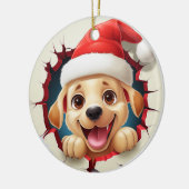 Golden Retriever Dog 3D Breakthrough Ornament (Links)