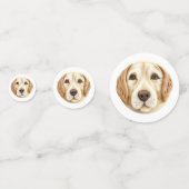 Golden Retriever Dog 3D Inspiriert Konfetti (Rückseiten)