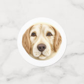 Golden Retriever Dog 3D Inspiriert Konfetti (Klein Vorderseite)