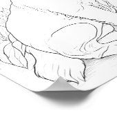 Golden Retriever Dog Aduloring Poster (Ecke)