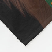 Golden Retriever Dog am St. Patrick's Day Fleecedecke (Ecke)