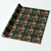 Golden Retriever Dog am St. Patrick's Day Geschenkpapier (Ungerollt)