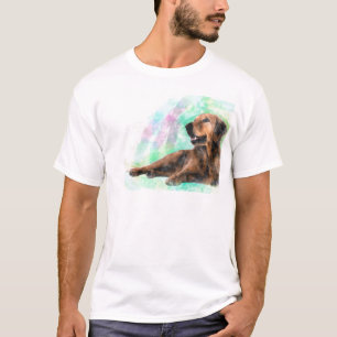 Golden Retriever Dog Aquarellmalerei T-Shirt