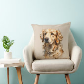 Golden Retriever Dog Art Cushion  Kissen (Stuhl )