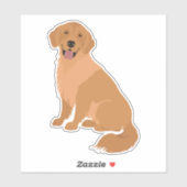 Golden Retriever Dog Aufkleber (Blatt)